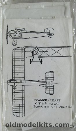 Cramer Craft 1/72 Sopwith 5F.1 Dolphin - Bagged, 1025 plastic model kit